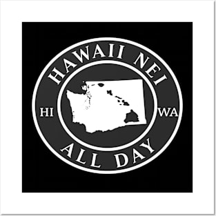 Roots Hawaii and Washington by Hawaii Nei All Day Posters and Art